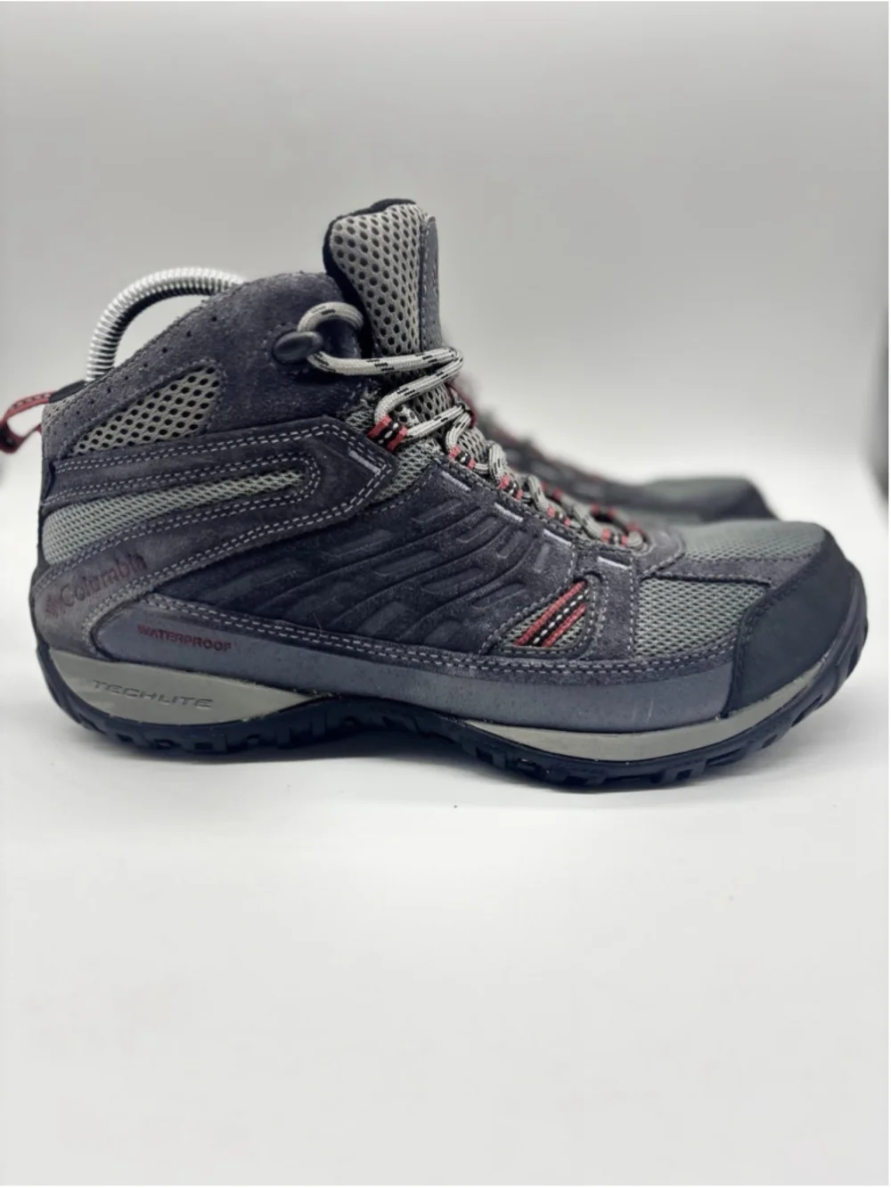 Columbia Access Point Mid Waterproof Hiking Boots Mens 9.5 Gray YM5296-030